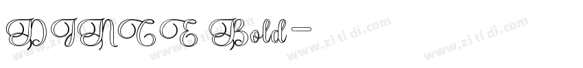 DINCE Bold字体转换
